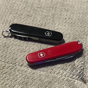 Victorinox Black and Red Grooming Tools Set of TWO !!